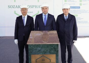 ТҮРКІСТАН ОБЛЫСЫНДА 1000 АДАМДЫ ЖҰМЫСПЕН ҚАМТИТЫН ЗАУЫТТЫҢ КАПСУЛАСЫ САЛЫНДЫ