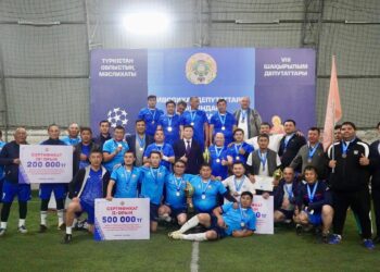 ДЕПУТАТТАР АРАСЫНДАҒЫ КІШІ ФУТБОЛДАН ОБЛЫС БІРІНШІЛІГІНІҢ ҮЗДІКТЕРІ МАРАПАТТАЛДЫ