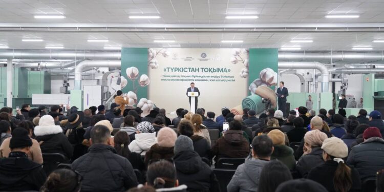 ТҮРКІСТАНДА ТОЛЫҚ ЦИКЛДІ ТОҚЫМА БҰЙЫМДАРЫН ӨНДІРУ БОЙЫНША МАҚТА АГРОӨНЕРКӘСІПТІК КЕШЕНІ ІСКЕ ҚОСЫЛДЫ