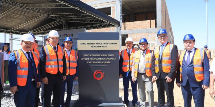 АРЫСТА ФРАНЦУЗДЫҚ ALSTOM КОМПАНИЯСЫНЫҢ ЖАҢА СЕРВИСТІК ДЕПОСЫ САЛЫНУДА