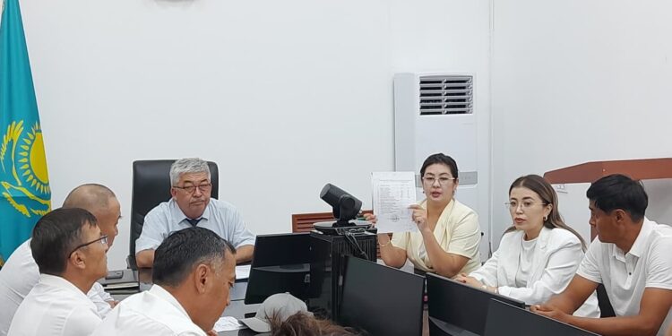 ШАРДАРАДА ТӘУЕКЕЛ ТОПТАРЫМЕН ЖҰМЫС ЖҮРГІЗУГЕ АРНАЛҒАН ШТАБ ОТЫРЫСЫ ӨТТІ