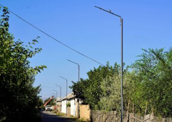 КЕНТАУ:ҚҰСШЫ АТА ЕЛДІ МЕКЕНІН ЖАРЫҚТАНДЫРУ ЖҰМЫСТАРЫ ЖҮРГІЗІЛУДЕ
