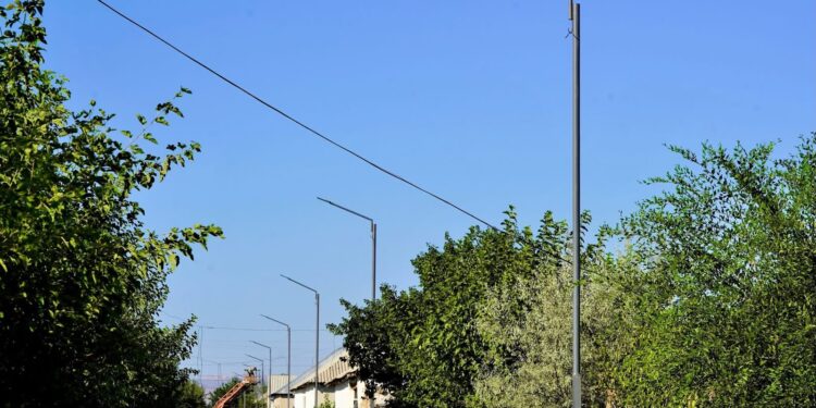 КЕНТАУ:ҚҰСШЫ АТА ЕЛДІ МЕКЕНІН ЖАРЫҚТАНДЫРУ ЖҰМЫСТАРЫ ЖҮРГІЗІЛУДЕ
